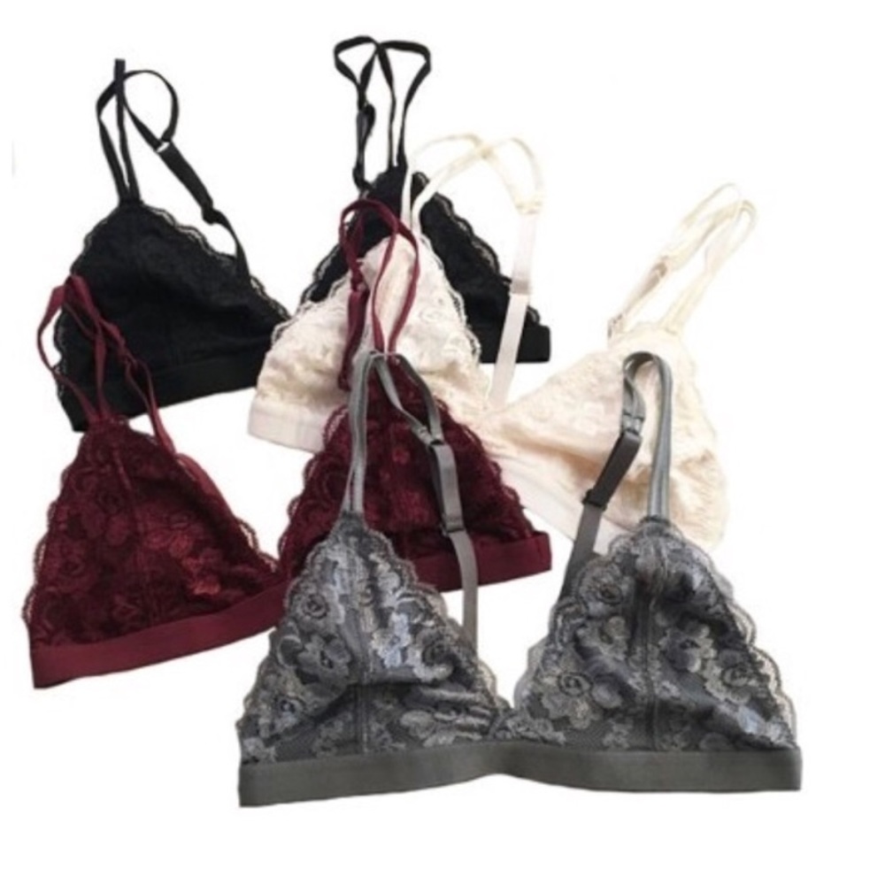 White lace bralette Sz. L